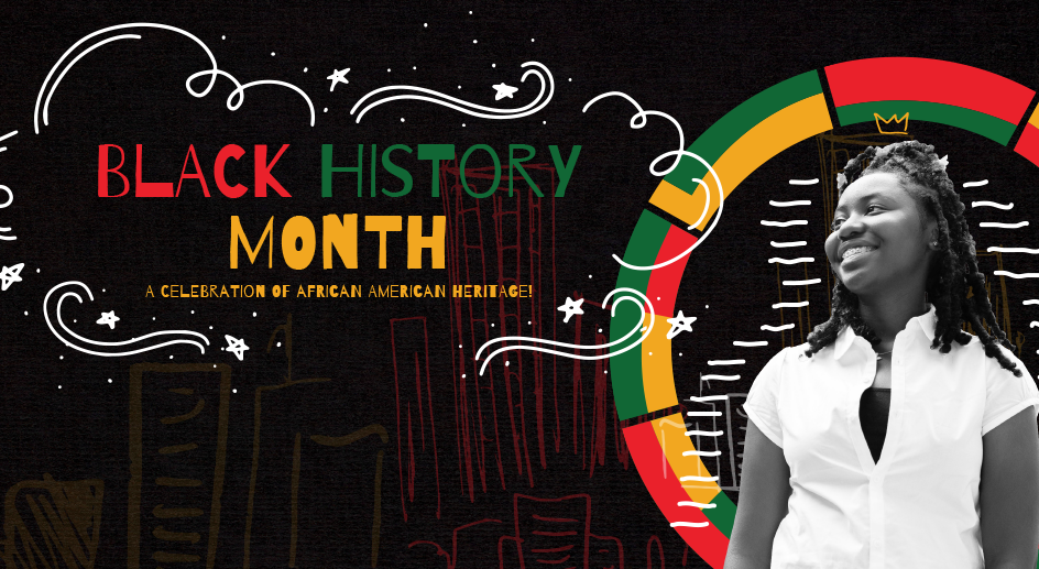  A Black History Month Flyer with 1 Student